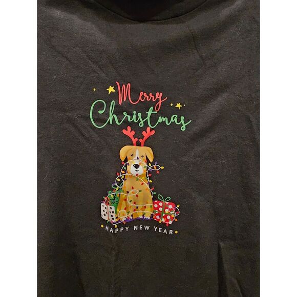 Merry Christmas Happy New Year Dog Turtleneck‎ - Picture 1 of 4